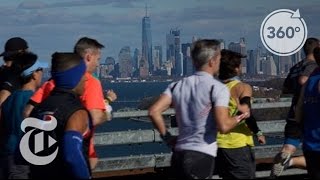 Shadow Runners in the NYC Marathon  The Daily 360  The New York Times [upl. by Relyks312]