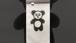 Panda 🐼 panda art easy drowing [upl. by Jazmin]