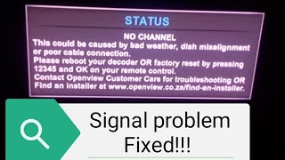 OpenView HD Signal probelm solved [upl. by Notterb]