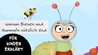 Wilma Wochenwurm erklärt Warum Bienen und Hummeln nützlich sind  eine Geschichte für Kinder [upl. by Leid]