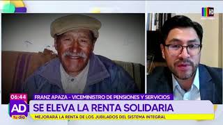 Bolivisión Ley de Incremento a Pensiones Solidarias [upl. by Findley]