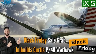 🛩️Inibuilds Curtiss P40F WarHawk Review  MSFS 2020  Unleashing the Iconic WWII Fighter Plane 🌍 [upl. by Underwood528]