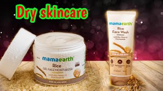 specially for dry skinmamaearth rice gel face Moisturizer and mamaearth rice face wash review [upl. by Enwahs876]