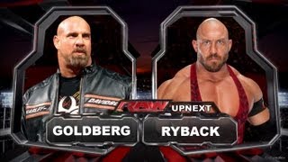 WWE Raw Goldberg Vs Ryback Full Match HD [upl. by Muiram]