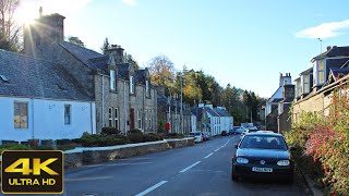 Craigellachie Village Walk Scotland Countryside 4K [upl. by Etennaej]