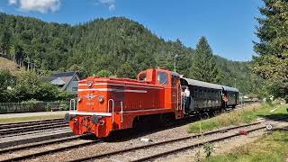 Abfahrt des Sonderzug 4 am 18082024 in Hohenberg [upl. by Aimaj]