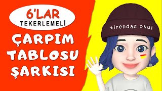 Ã‡ARPIM TABLOSU 6LAR ÅARKISI  KOLAY EZBERLEME  TEKERLEME  ANÄ°MASYON [upl. by Abbot]