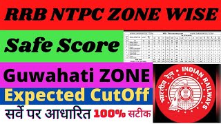 RRB NTPC Guwahati Zone Safe Score  Expected CutOff [upl. by Bari]