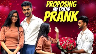 Proposing my Friend Prank  Family Reaction 😂  Samsameerinsta [upl. by Holmun]