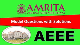 AEEE 2024  Maths  Sample Question Paper with answers  Amrita University Entrance Exam Preparation [upl. by Lennox]