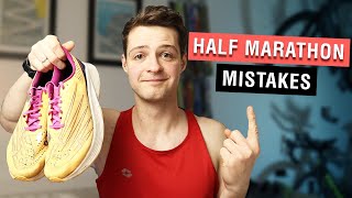 5 Beginner Half Marathon Mistakes To Avoid  Fix Them [upl. by Ajup]