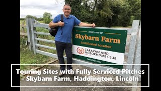 Skybarn Farm Arable Caravan and Motorhome Club CL Haddington Lincoln with Serviced Pitches [upl. by Micheal]