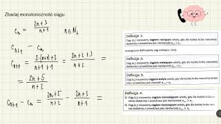 Zbadaj monotoniczność ciągu [upl. by Eeldivad]