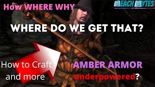 where and how to craft Amber Armor in skyrim [upl. by Eleda]