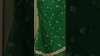 नई दुल्हन पहली तीज पर ऐसे हो तैयार teejlook teejsaree shortsvideo bridalsarees newlymarried [upl. by Raleigh]