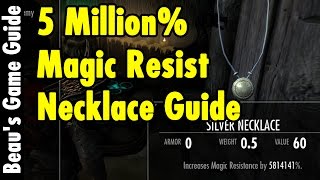 5 MILLION Magic Resist Necklace  Skyrim Special Edition  xBeau Gaming [upl. by Diogenes281]