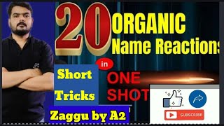 20 Most important NCERT organic name reaction in one shotAll Organic Name reactionShort Trick [upl. by Terryn]