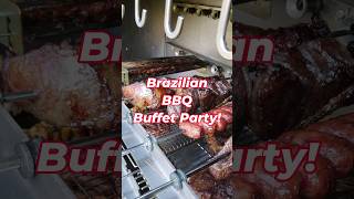 Crazy Brazilian BBQ Buffet Catering in Los Angeles BBQBrazilian [upl. by Nonregla]