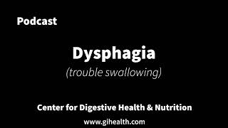 Dysphagia podcast [upl. by Nyrhtakyram]