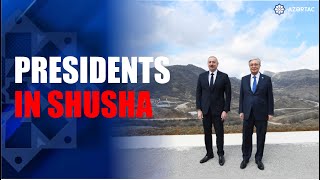 Presidents of Azerbaijan and Kazakhstan visited Shusha [upl. by Elka]