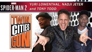 SpiderMan 2 QampA  YURI LOWENTHAL NADJI JETER AND TONY TODD  Twin Cities Con [upl. by Doi]