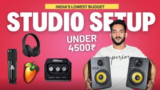 Best Home Studio Setup Under 4500  Indias Lowest Budget Quality Studio Setup [upl. by Htebasile]