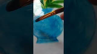 Glass painting with glass colours 🖌️ glasspainting painting paintingforbeginners shortvideo [upl. by Granoff]