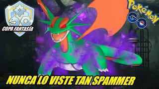 EL COLMILLO IGNEO BUFEADO de SALAMENCE OSCURO SE GARCHA TODA LA FANTASY CUP  GBL Pokemon Go Pvp [upl. by Arreit]