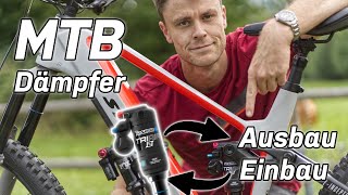 MTB Dämpfer  Ausbau und Einbau leicht erklärt  Full Suspension Mountainbike [upl. by Anera595]