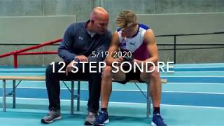 Pole vault training 12 step Sondre Guttormsen [upl. by Dolan]