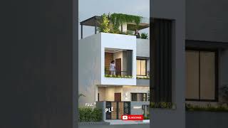 20x50 house front elevation  3D Workshop india  housedesign 3delevation 20x50houseplan shorts [upl. by Latisha]