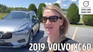 Osmium Gray 2019 Volvo XC60 Momentum  Walkaround with Heather [upl. by Inaleon]