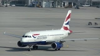 British Airways Airbus A319 Departure from Munich to London Flight BA951 A319 GEUOG [upl. by Yuu387]