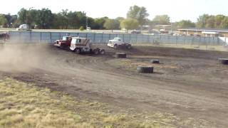 Pt 1 of 2 Webster County Fairgrounds SemiTruck Race [upl. by Nancey]