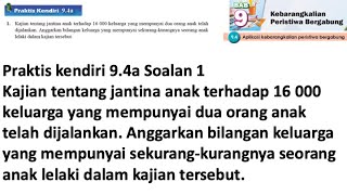 Praktis Kendiri 94a No 1  Matematik Tingkatan 4 Bab 9  Kebarangkalian peristiwa bergabung  Maths [upl. by Astor]