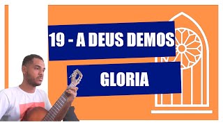 ✅19 A Deus Demos Glória  Novo Hinário Adventista Aula de Violão Simplificado Tutorial de Violão [upl. by Rumilly34]