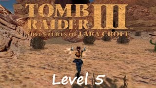 Tomb Raider 3 Walkthrough  Level 5 Nevada Desert [upl. by Arikahs580]