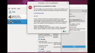 Install virtualbox in ubuntu 2204 and fixing kernel driver not installed EFI secure boot enabled [upl. by Alburga988]