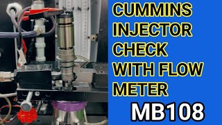 CUMMINS INJECTOR REPAIR  CUMMINS 786 INJECTOR TESTING MB108 TESTING BENCH [upl. by Kaitlin]