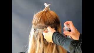 How to remove tape hair extensions that has liquid gold glue on it hair wefting tapecom [upl. by Llewen]