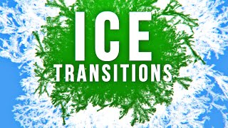 Ice Green Screen Transitions 4K [upl. by Morvin295]