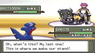 Pokémon Platinum  Battle vs Leader Byron [upl. by Mehs]