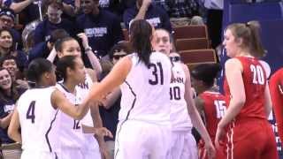 UConns Breanna Stewarts Monster Block vs Rutgers [upl. by Ram927]