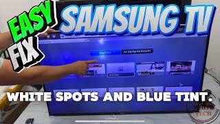 Repair SAMSUNG TV white dots  spots and blue tint screen  disassembling steps UE48H6470SS [upl. by Milissent]