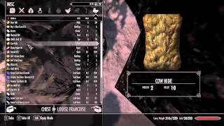 Skyrim Dawnstar Khajit Caravan Chest Glitch [upl. by Ayifas458]