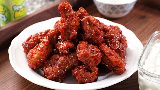 Korean Fried Chicken Yangnyeomtongdak 양념통닭 [upl. by Htederem]