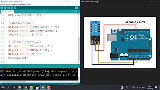 Sensor DHT11  Medir Temperatura y humedad relativa  Arduino [upl. by Aden]