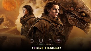 DUNE PART THREE – Trailer Updates Timothée Chalamet Zendaya  Warner Bros [upl. by Darcia764]