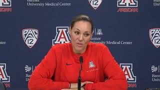 Arizona Womens Basketball Press Conference [upl. by Ahsinom611]