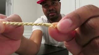 VERMEIL ROPE CHAIN HARLEM BLING REVIEW [upl. by Lisha]